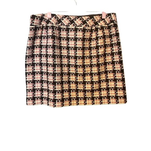 Ann Taylor LOFT Petites Plaid Skirt Size 14 Knee Length Multicolor - Picture 4 of 7